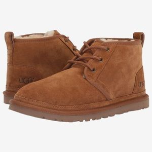 Women lace up UGG boots
